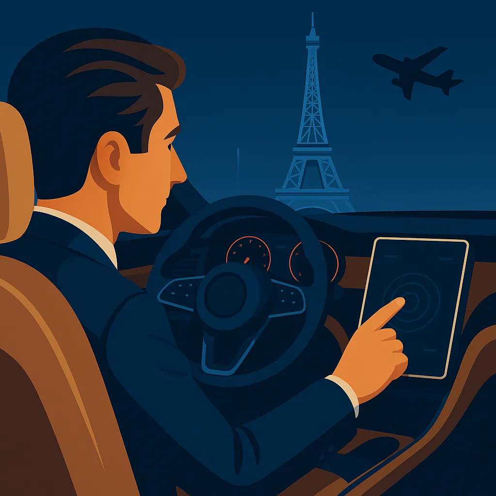 Professional driver in Paris